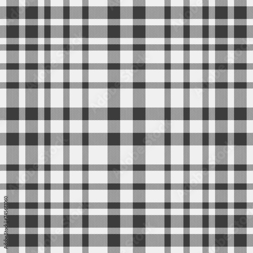 Tartan pattern fabric of plaid background textile with a seamless check texture vector.