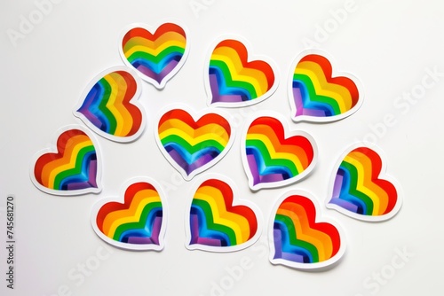 LGBTQ Sticker gracious sticker design. Rainbow expressive sticker motive pan pride sticker diversity Flag illustration. Colored lgbt parade lgbtqap+. Gender speech diversity review