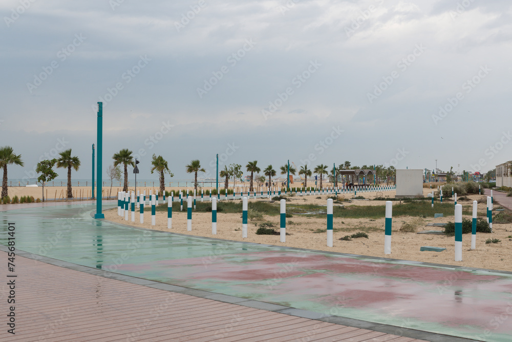 Fototapeta premium promenade in the city