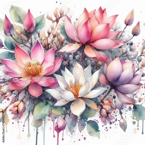 Ai composizione di fiori colorati