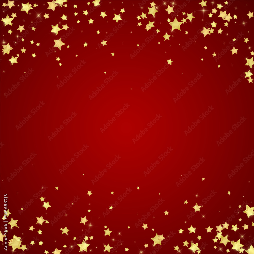 Magic stars vector overlay. Gold stars scattered Magic stars vector overlay. Gold stars scattered