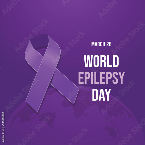 Epilepsy Awareness Day design template good for celebration usage. flat design. vector eps 10.