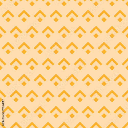 Beigen seamless pattern with geometric shapes