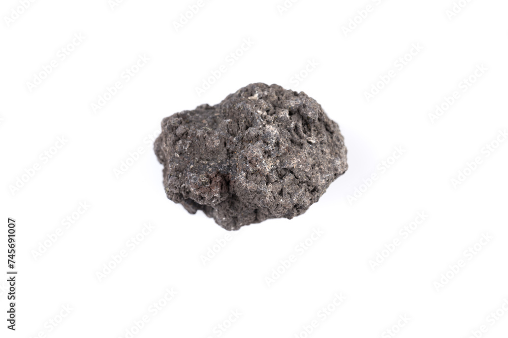 Fototapeta premium Volcanic stones on a white background