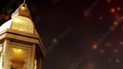 Lantern of ramadan celebration background