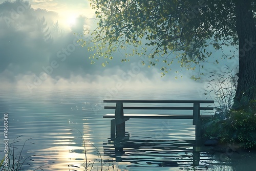 Auction Serenity: Tranquil Visuals of Peaceful Bidding