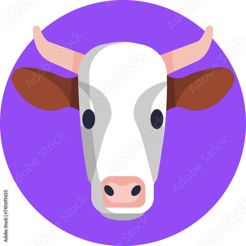 Cow Vector Icon: Emphasize the cow icon's relevance to agricultural and farming industries, highlighting its use in educational materials, farming apps, and agricultural websites.