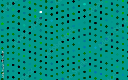 Dark Blue, Green vector background with bubbles.