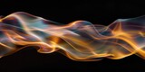 abstract hot smoke on black background