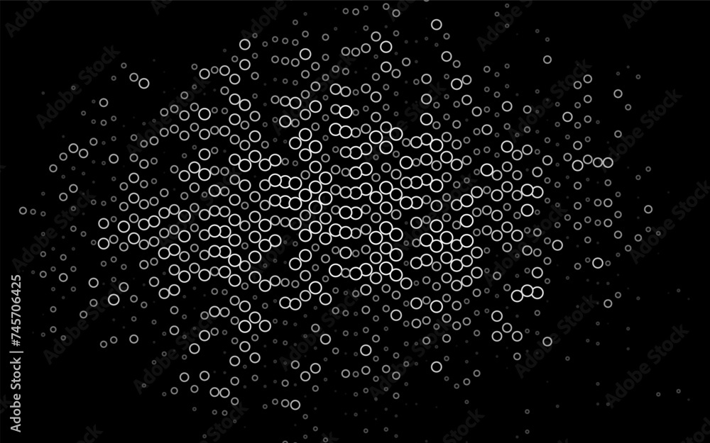 Obraz premium Light Silver, Gray vector backdrop with dots.