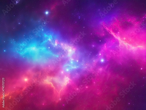 Colorful abstract nebula space background available for free. © REZAUL4513