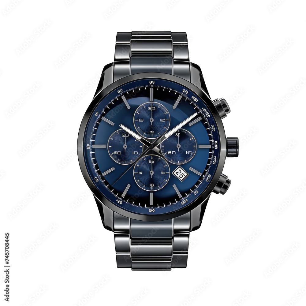Realistic luxury clock watch chronograph silver gold collection png / transparent Realistic luxury clock watch chronograph silver gold collection png / transparent