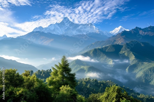 Discover the enchanting beauty of a morning mountain embraced by the soft morning light © Irfanan