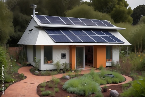 Eco-Friendly House Solar Panels photo