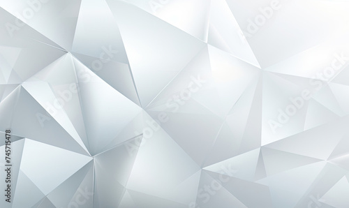 White Abstract Background With Triangles