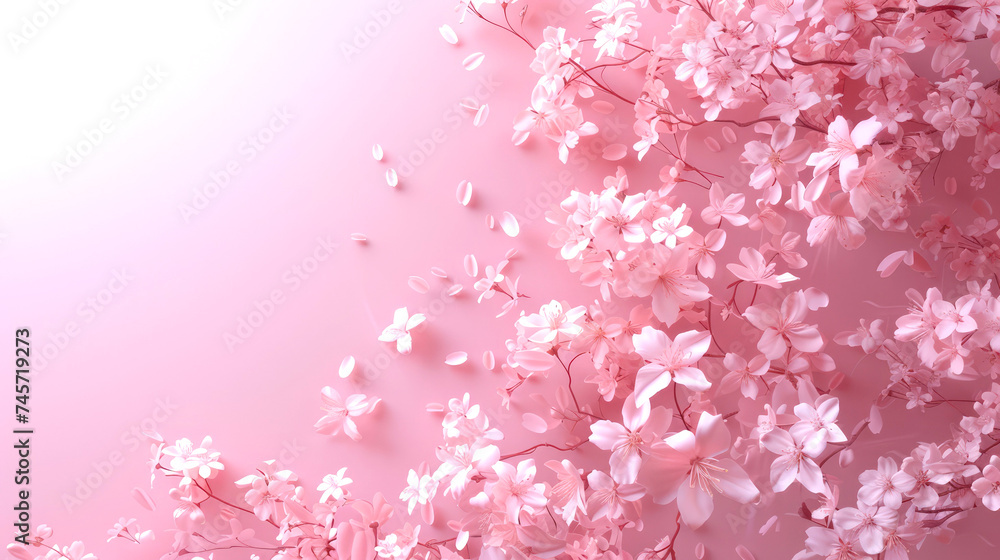 Pink Cherry Blossom Cascade Pink Cherry Blossom Cascade
