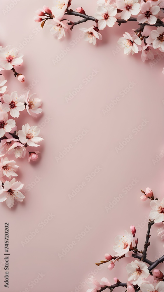 Sakura copy space Sakura copy space