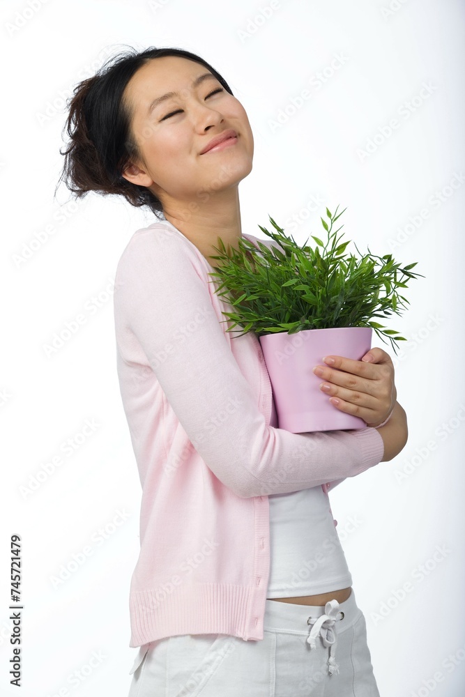 Woman in leisure time