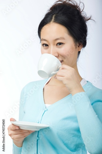 Woman in leisure time