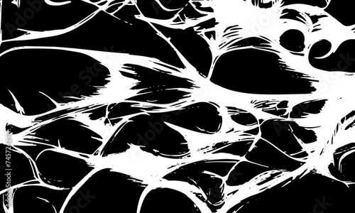 Grunge detailed black abstract texture. Vector background..