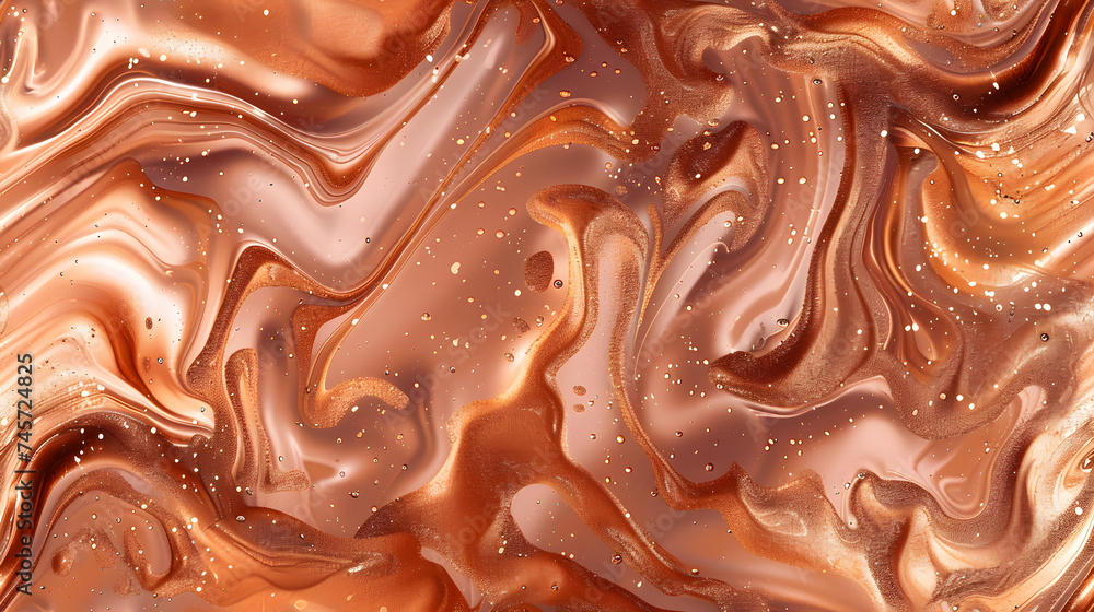 Luxurious Copper Marble Swirl Background with Brown Accents for Elegant Decor Luxurious Copper Marble Swirl Background with Brown Accents for Elegant Decor