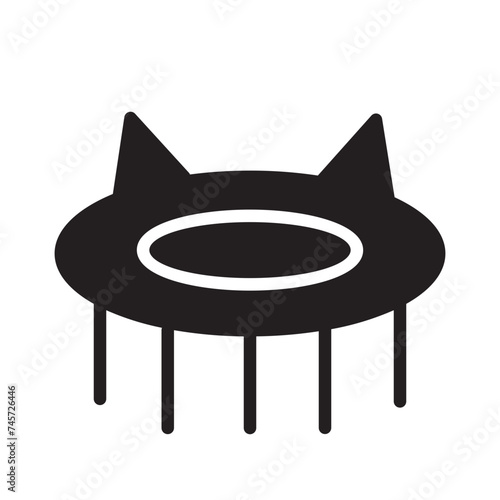 Comb Hair Grooming Glyph Icon