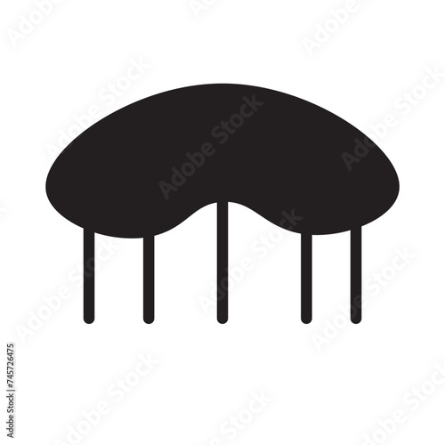 Comb Hair Grooming Glyph Icon
