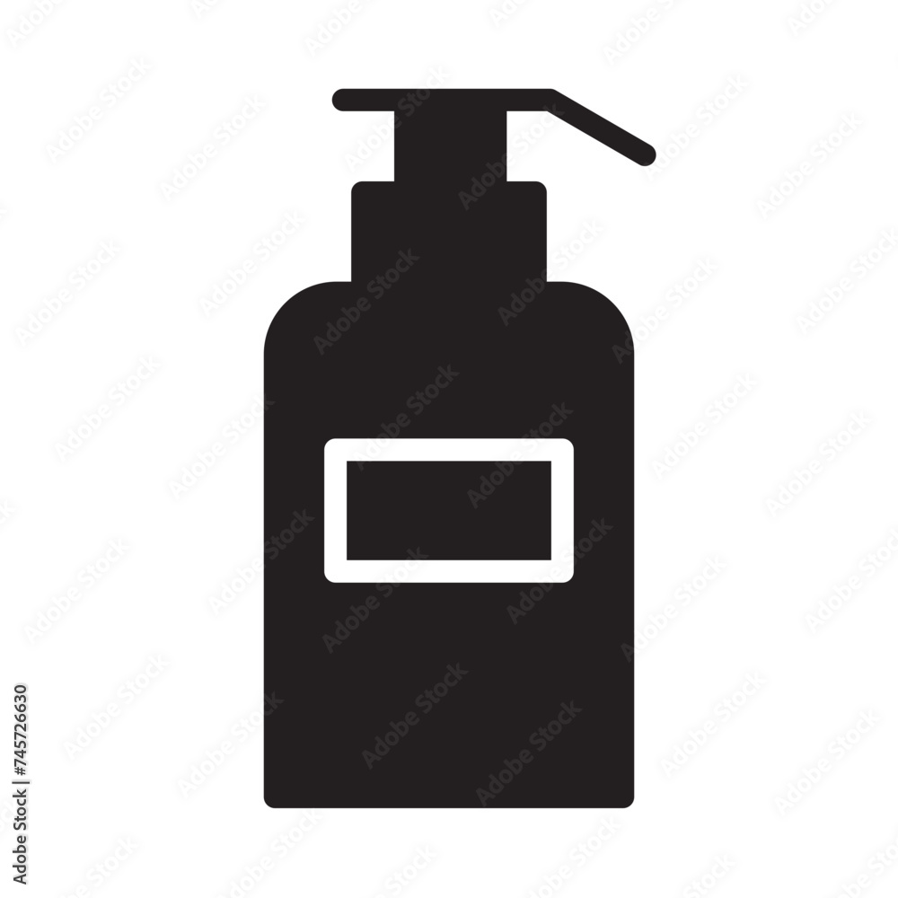 Shampoo Foam Beauty Glyph Icon Shampoo Foam Beauty Glyph Icon