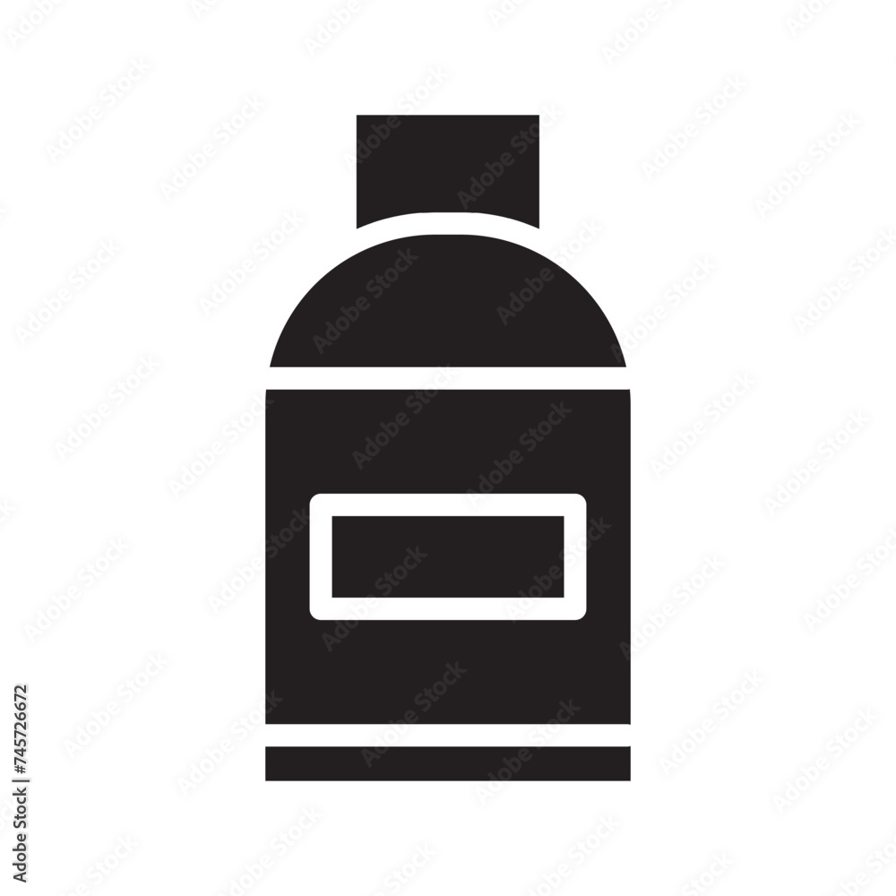 Beauty Conditioner Cosmetic Glyph Icon Beauty Conditioner Cosmetic Glyph Icon