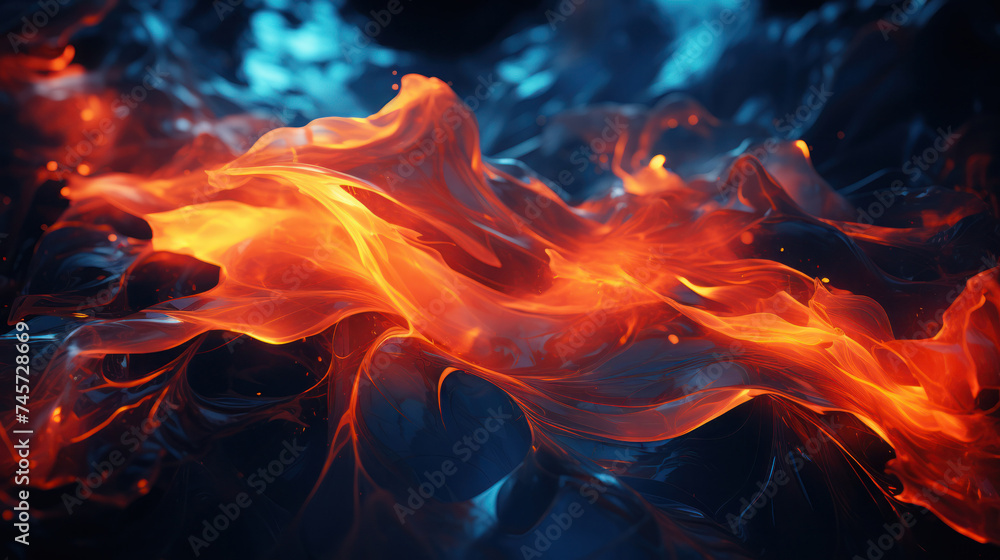 Abstract background of burning fire at night. Abstract background of burning fire at night.