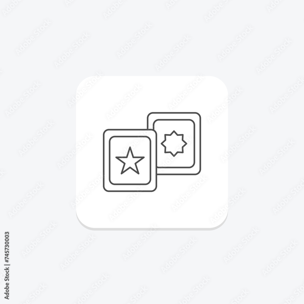Flashcards icon, study cards, cue cards, revision cards, index cards thinline icon, editable vector icon, pixel perfect, illustrator ai file Flashcards icon, study cards, cue cards, revision cards, index cards thinline icon, editable vector icon, pixel perfect, illustrator ai file