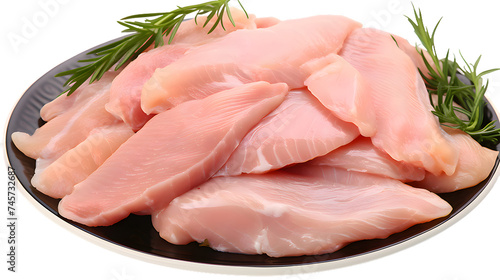 Cut-out of fresh chicken isolated on a transparent background. PNG. Hight quality image.
