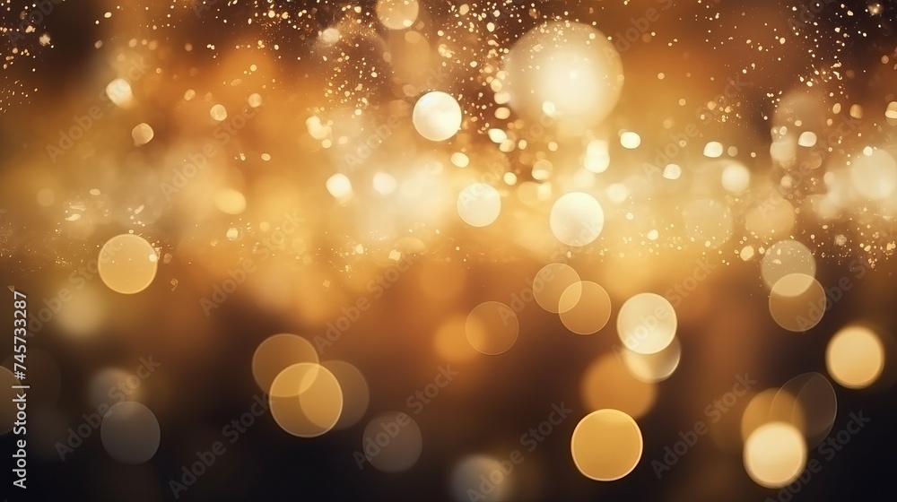 Christmas background. Festive elegant abstract background with bokeh lights and stars Christmas background. Festive elegant abstract background with bokeh lights and stars