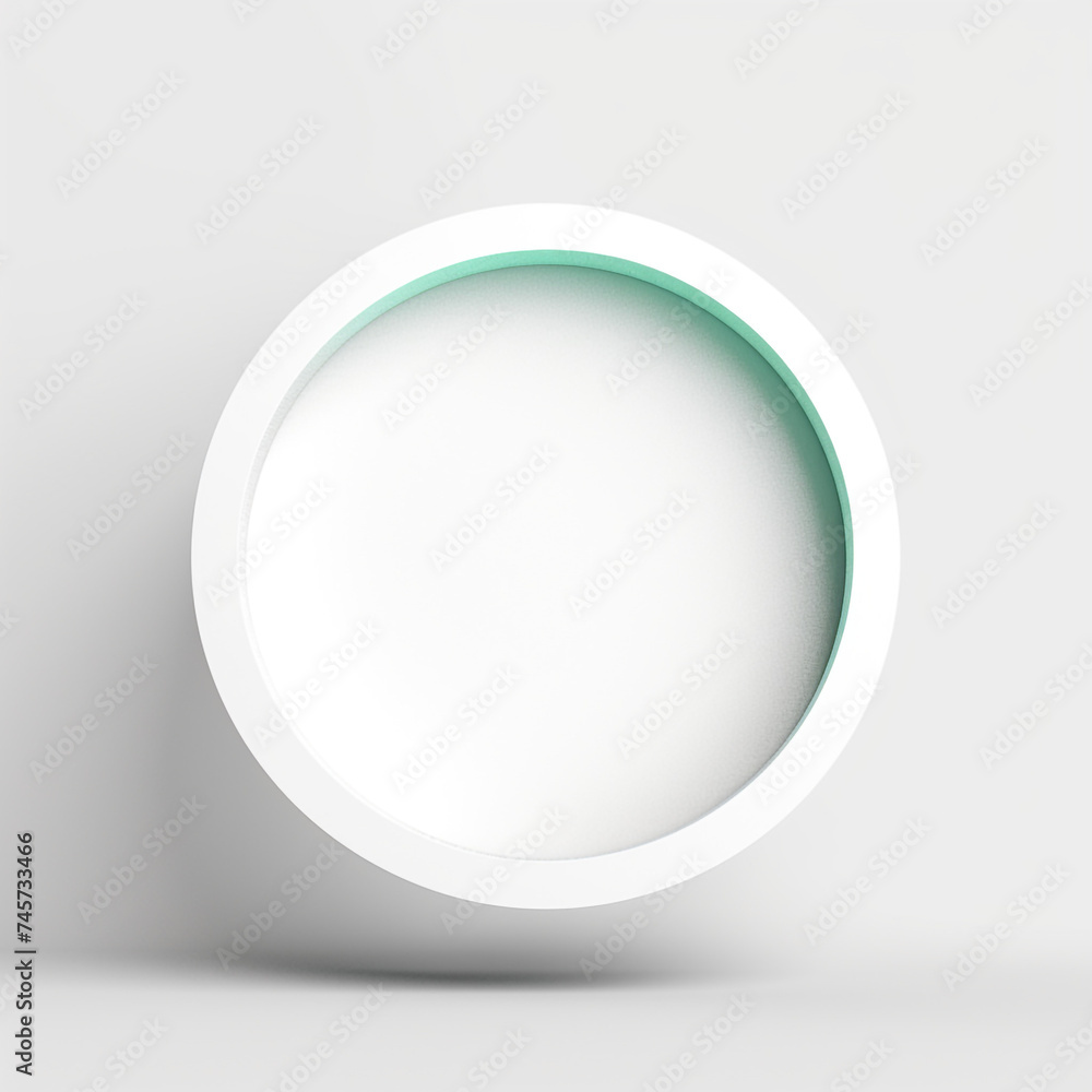 circle minimalist, white background сreated with Generative Ai circle minimalist, white background сreated with Generative Ai