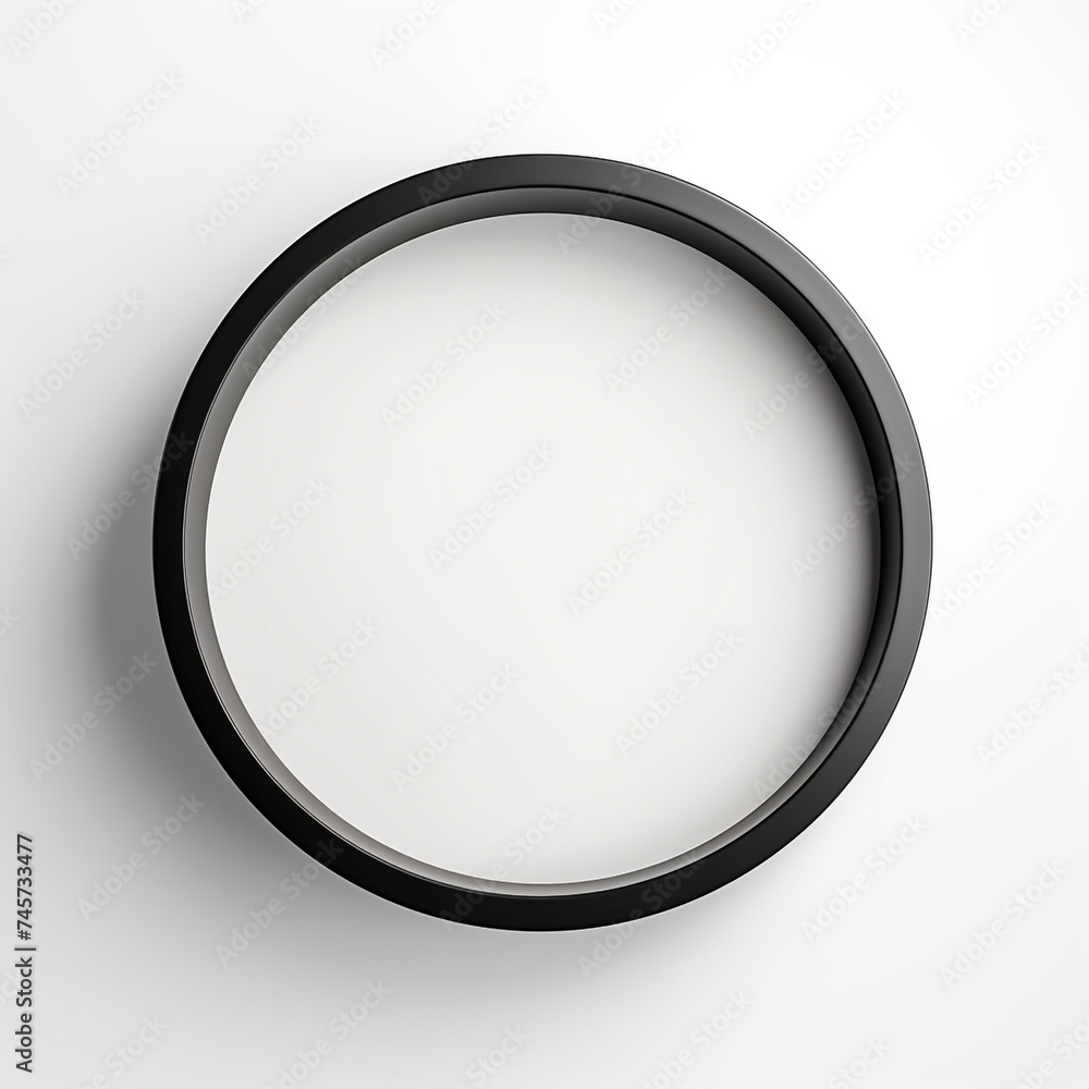 circle minimalist, white background сreated with Generative Ai circle minimalist, white background сreated with Generative Ai