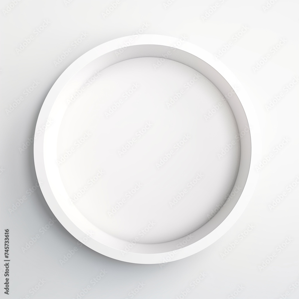 circle minimalist, white background сreated with Generative Ai circle minimalist, white background сreated with Generative Ai