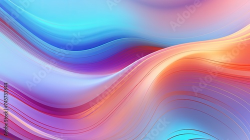 Colorful funky fantasy abstract holographic background