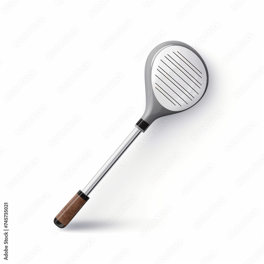 simple golf club page, realistic, cartoon, sépia, white background сreated with Generative Ai simple golf club page, realistic, cartoon, sépia, white background сreated with Generative Ai