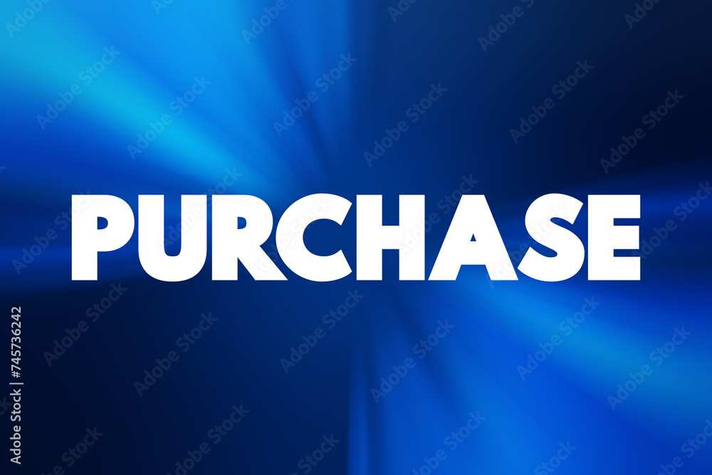 Purchase text quote, concept background Purchase text quote, concept background