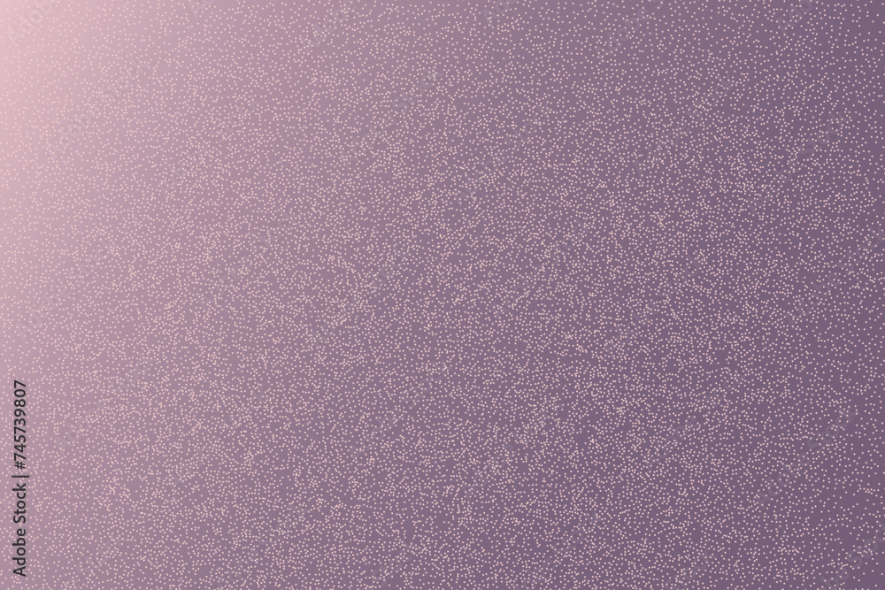 Fototapeta premium Purple retro dotted textured background, noisy gritty dot halftone effect, vector neon illustration. Fashionable banner in grunge style.