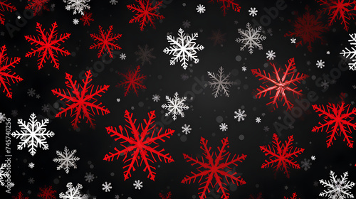 Christmas pattern background winter snowflakes background christm,
Christmas background of big and s  mall snowflakes  in dark red colors

 photo