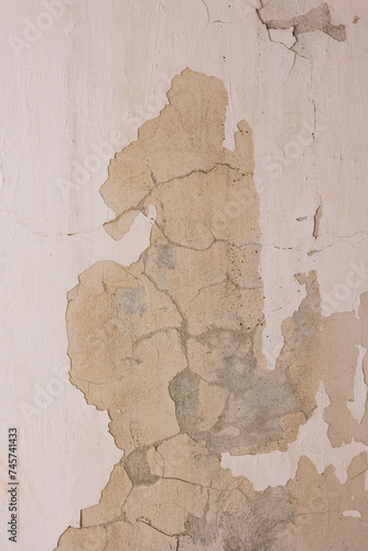 Texture of an old concrete wall with cracks