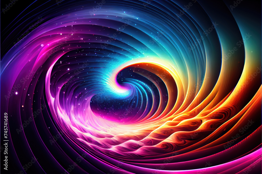 Rainbow nebula background. ai render. Rainbow nebula background. ai render.