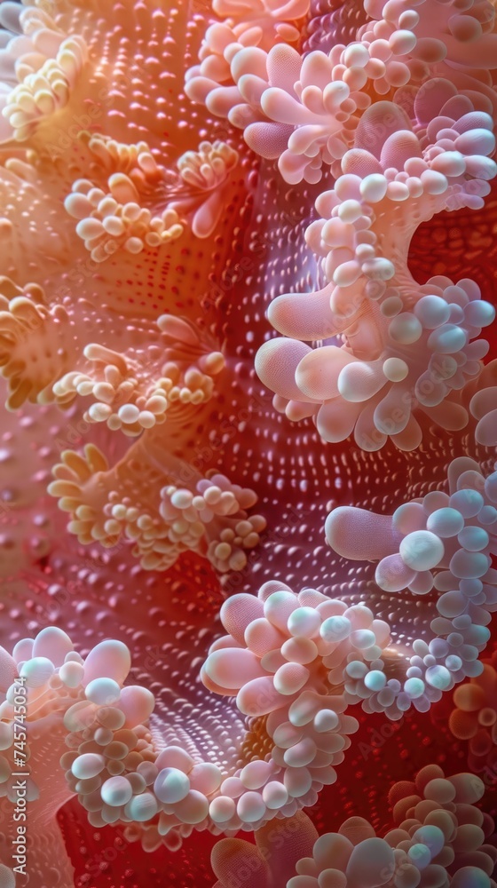 Coral, sea coral reef texture, background. Generative AI Coral, sea coral reef texture, background. Generative AI