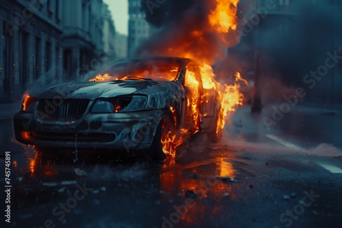 car fire