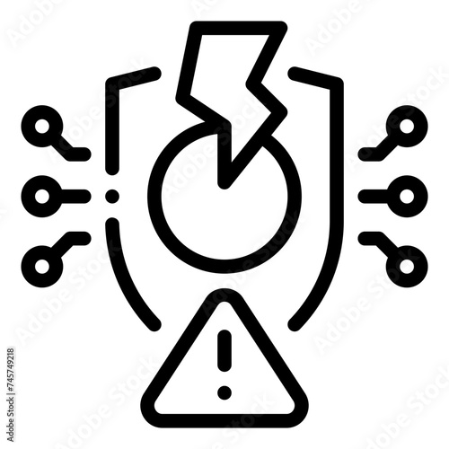 cyber security threat icon