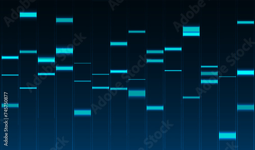 Big data visualization. DNA genomic test