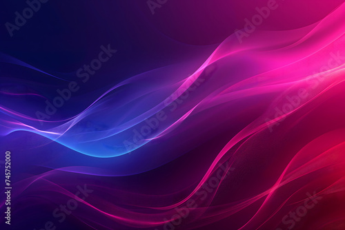 colorful gradient wavy energy flow on black background