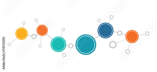 business abstract network connection background. flat vector illustration design concept