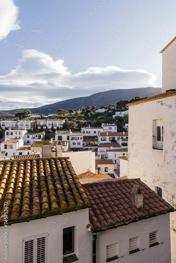Landscape of the city of Cadaques, Catalonia, Spain